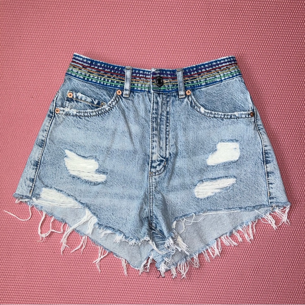 garage rainbow shorts